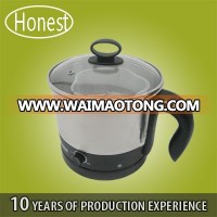 Factory price stainless steel water kettle 600w 1.2L