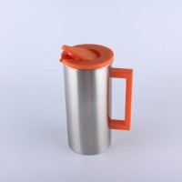 1.6L Korea hot sale stainless steel single wall drinking cold water jug with PP lids and side handle